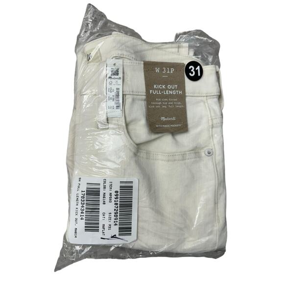 Madewell Petite Kick Out Full-Length Jeans Vintage Canvas P31 NWT - Picture 5 of 5